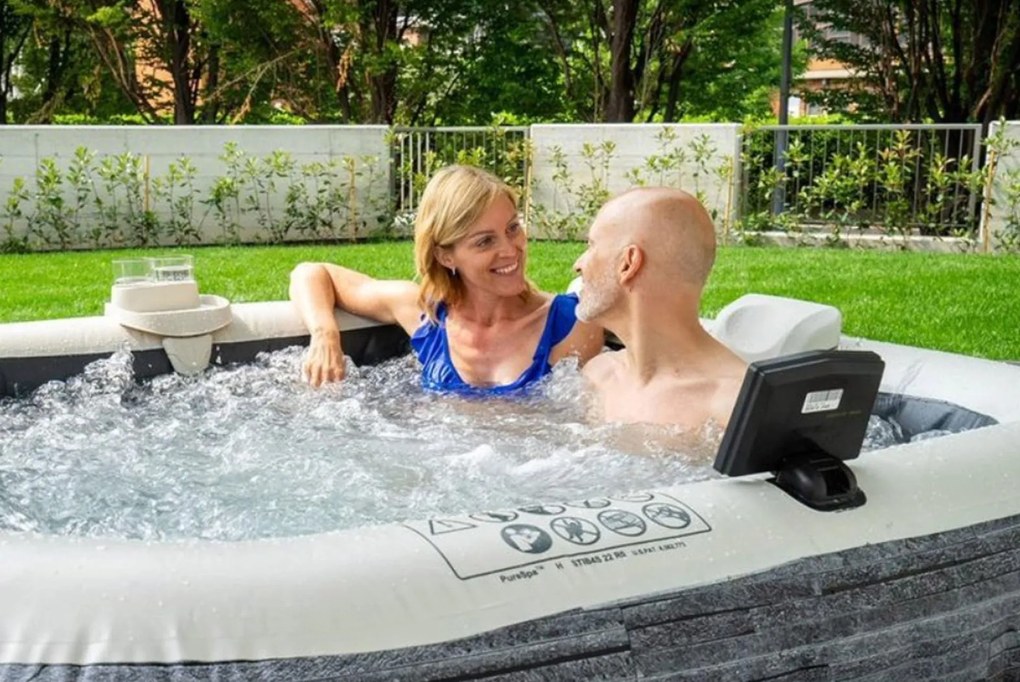 INTEX Pure Spa Bubble Greystone Deluxe vírivka 211 x 71 cm - systém slanej vody 28450