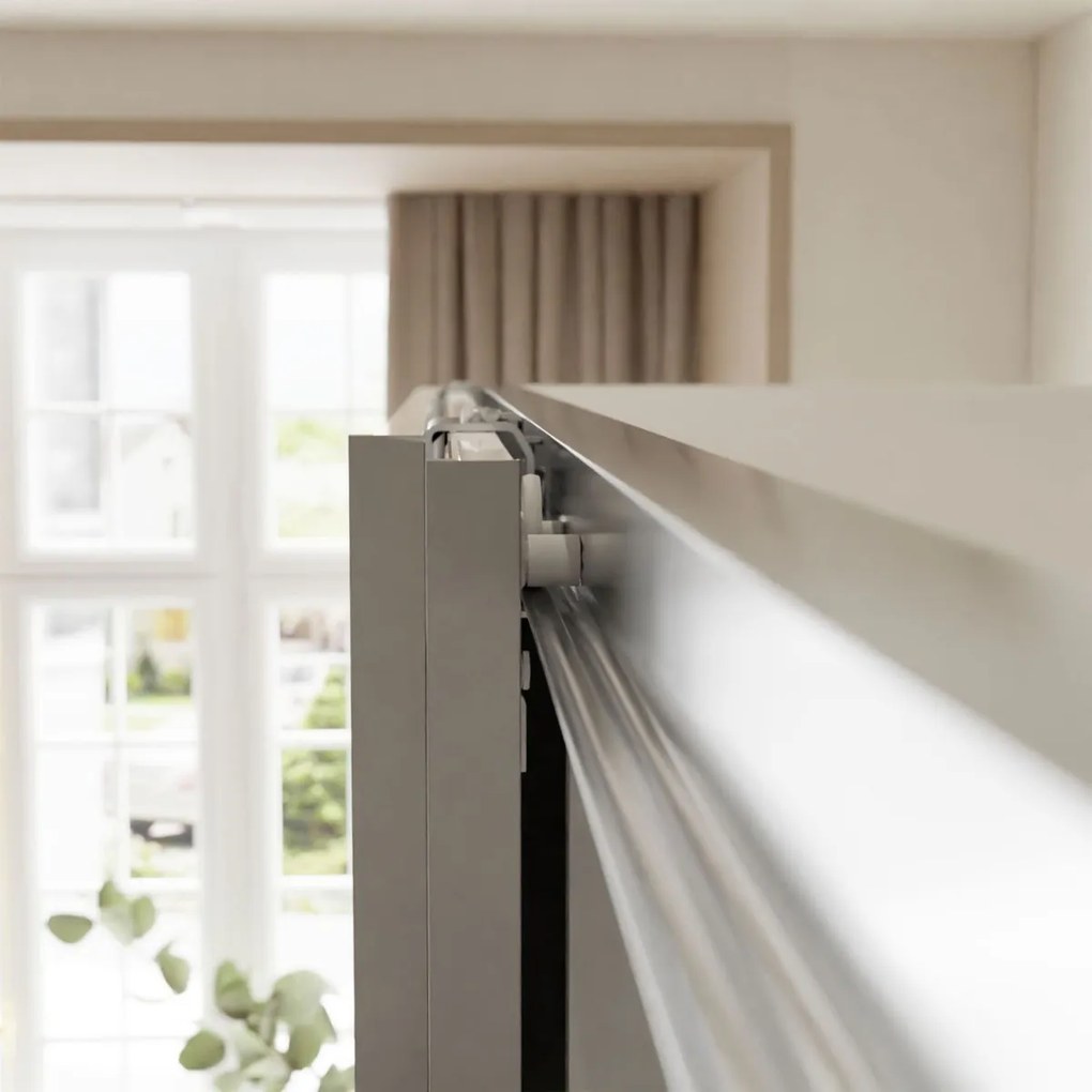 Šatníková skriňa s posuvnými dverami MARION biela ZRKADLÁ 244 x 215 x 62