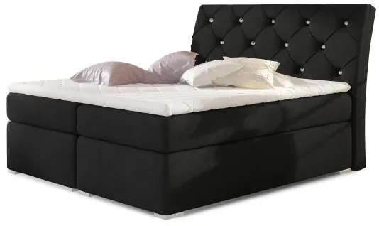 Boxspingová posteľ Marvin, biela 160x200cm (soft 17/BLN 16)