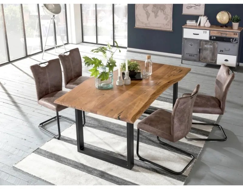 furniture-nabytek.cz - Jídelní stůl Bullwer akácie černá 230x100 cm