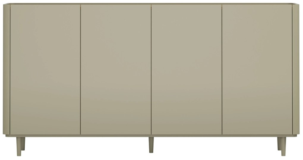 Komoda Elivo 200 cm na nožičkách - eukalyptus / dub baltic dune