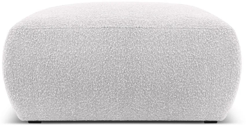 Svetlosivý taburet z textílie bouclé Molino – Micadoni Home