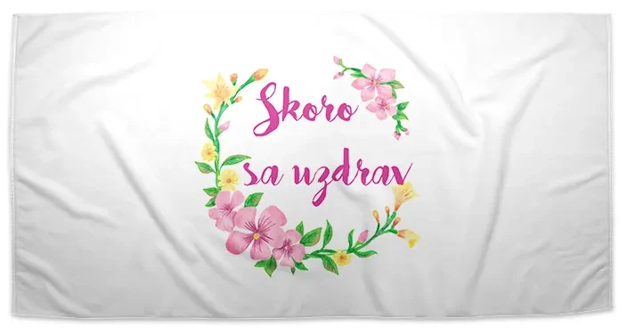 Sablio Uterák Skoro sa uzdrav - 50x100 cm