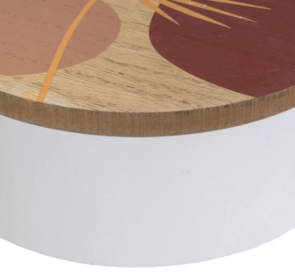 Dekoratívne úložné boxy s vekom v súprave 2 ks ø 17x6,5 cm – Casa Selección