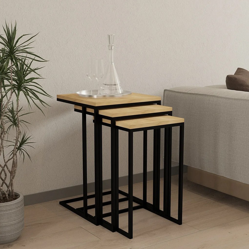 Odkladací stolík Roma Sapphire, 3 ks