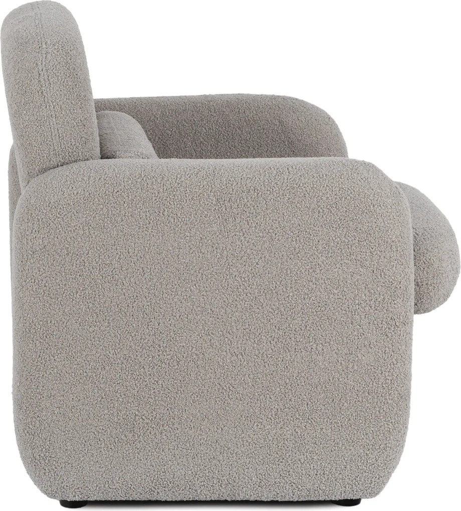 Relaxačné kreslo VARENO – sivé bouclé