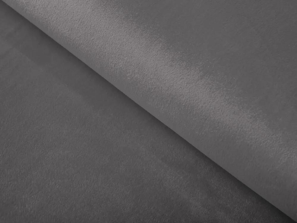 Biante Zamatový behúň na stôl Velvet Prémium SVP-017 Tmavo sivý 35x120 cm