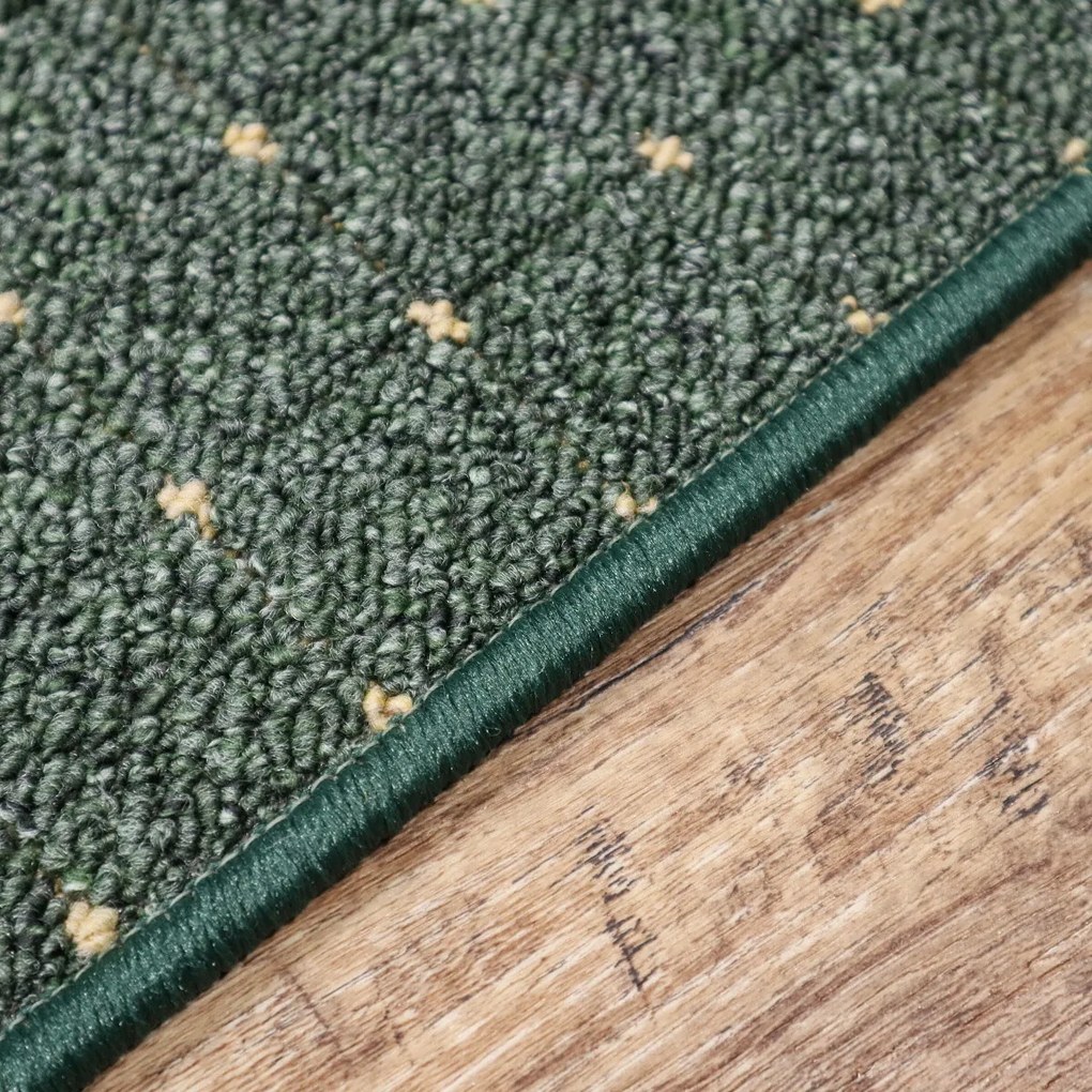 Condor Carpets, Behúň na mieru Udinese zelený, šíre 133 cm, zelená, chodba / predsieň