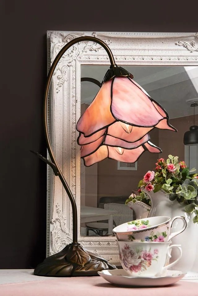 Stolová lampa Tiffany - Ø 31 * 48 cm 1x E14