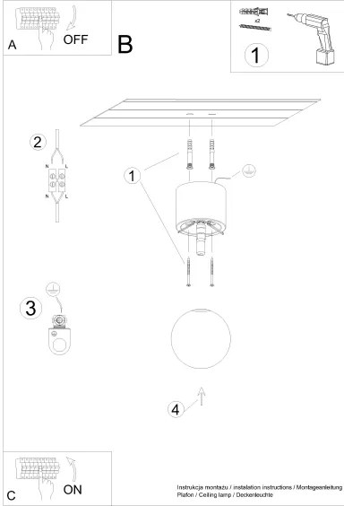 Sollux SL.1190 - Bodové svietidlo BOOMO 1xG9/8W/230V