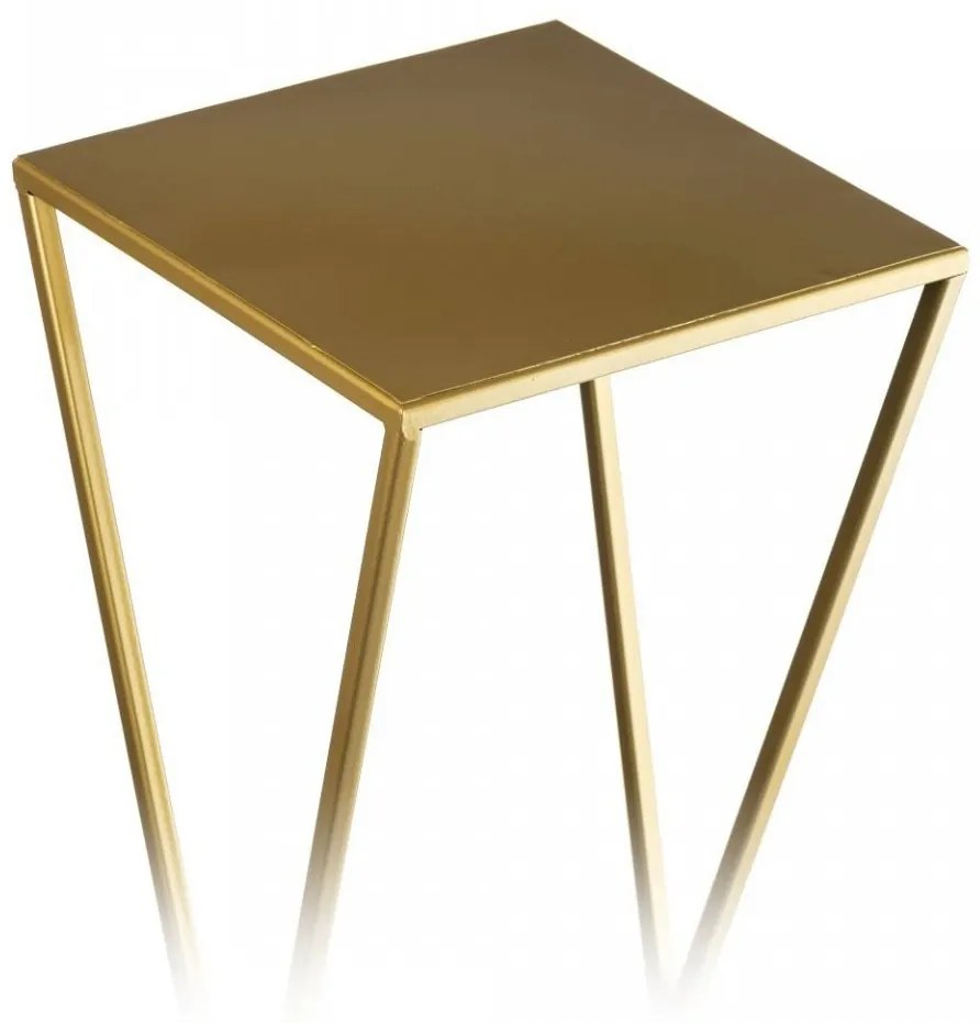 Stojan na kvety LOFT I zlatý 100 cm