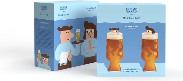 Poháre v súprave 2 ks na pivo 500 ml Mikkeller – Holmegaard