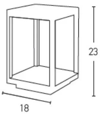 Zambelis E203 - LED Vonkajšia lampa LED/7W/230V IP54 antracit