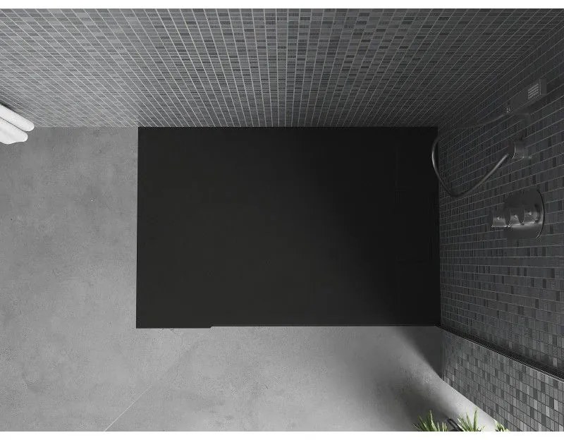 Mexen Otto, SMC obdĺžniková sprchová vanička 120 x 80 cm, čierna, 4N708012