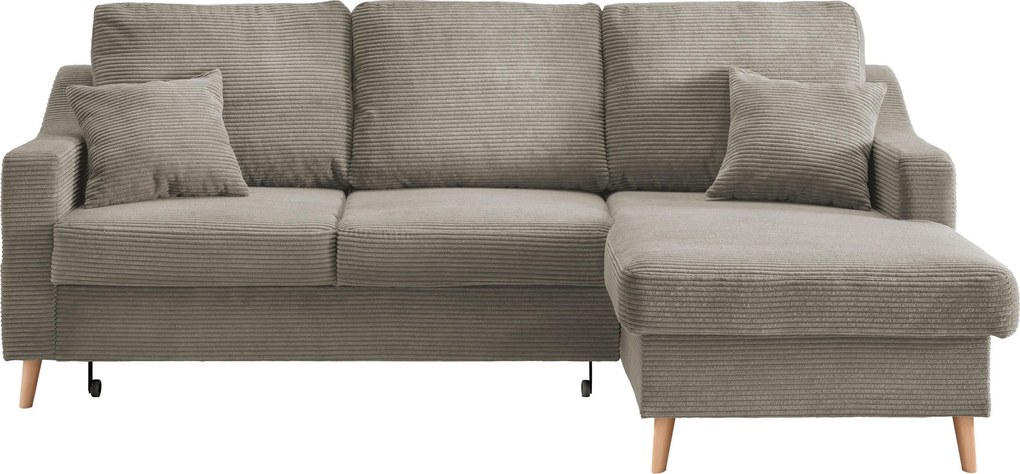 XXXLutz ROHOVÁ SEDAČKA, textil, sivohnedá P & B - Sedačky - 002310004964