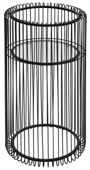 Wire stojan na kvety čierny 70 cm
