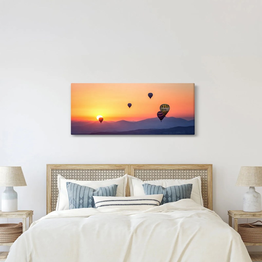 Obraz teplovzdušných balónov (120x50 cm)