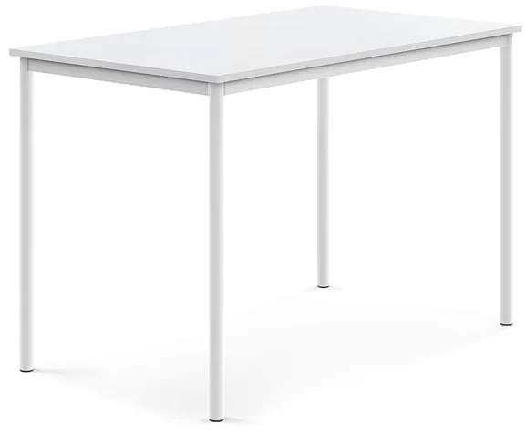 Stôl SONITUS, 1400x800x900 mm, HPL - biela, biela