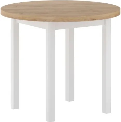 Vintino Jedálenský stôl NOVUS 80 cm – dub zlatý craft / čierna