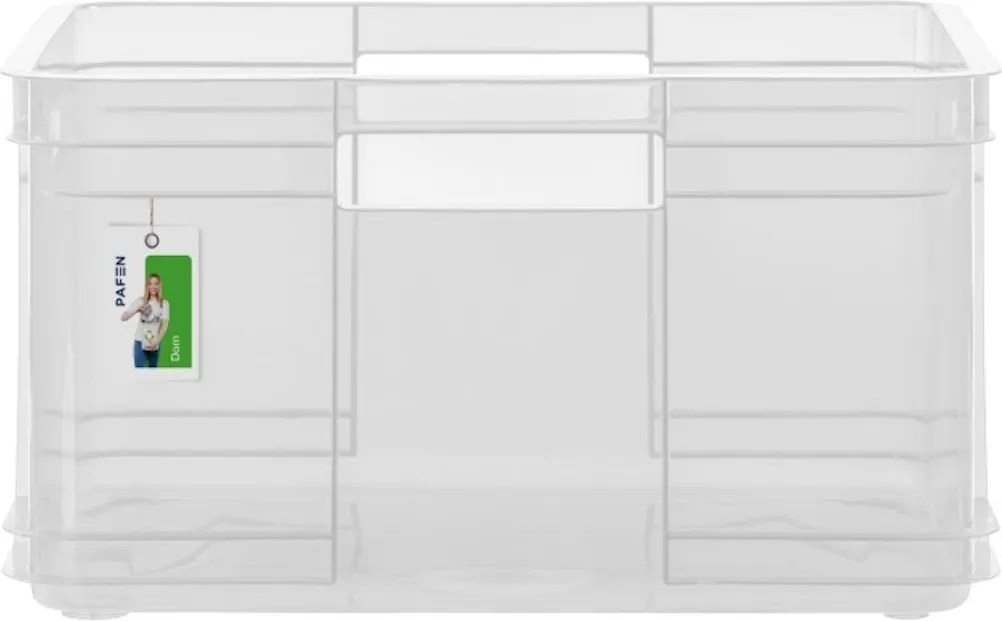 Keeeper Úložný box pro domácnost i dílnu, BRUNO XL, 28L, 43 x 35 x 24 cm, transparentní