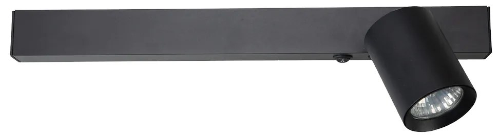 EUlight Nástenné svietidlo Magnet Right, 1x čierne kovové tienidlo + 1x LED 5W, b