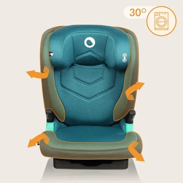 Lionelo - Autosedačka NEAL i-Size 100-150 cm zeleno-tyrkysová