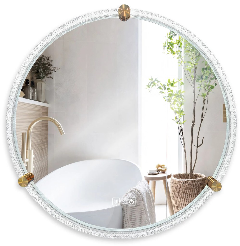 Tutumi Tutumi, LED zrkadlo 60cm, model 106, predné osvetlenie, HOM-02699