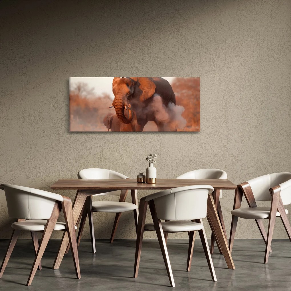 Obraz - Veľký slon africký (120x50 cm)