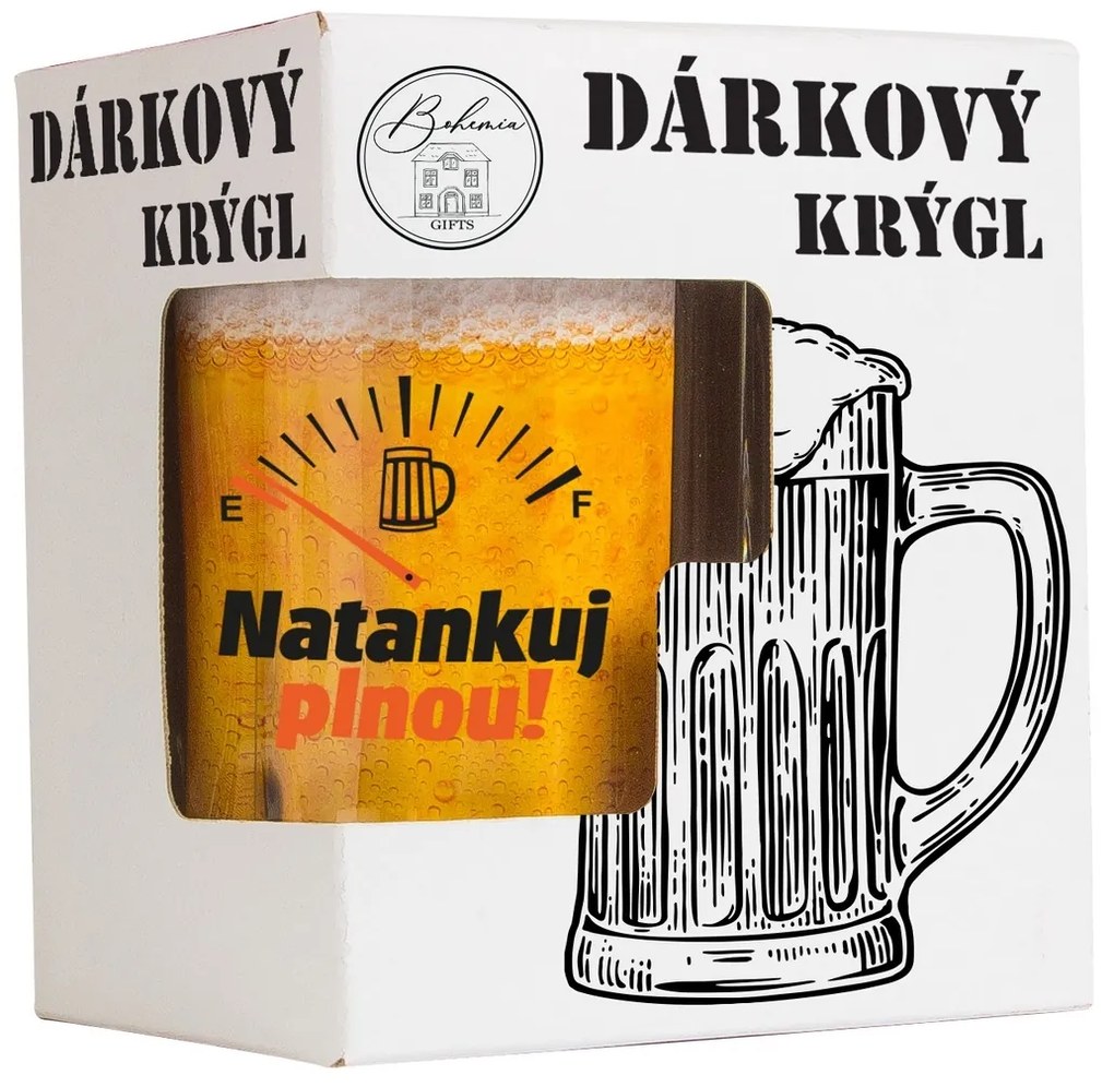 Bohemia Gifts Darčekový polliter - Natankuj, 500 ml
