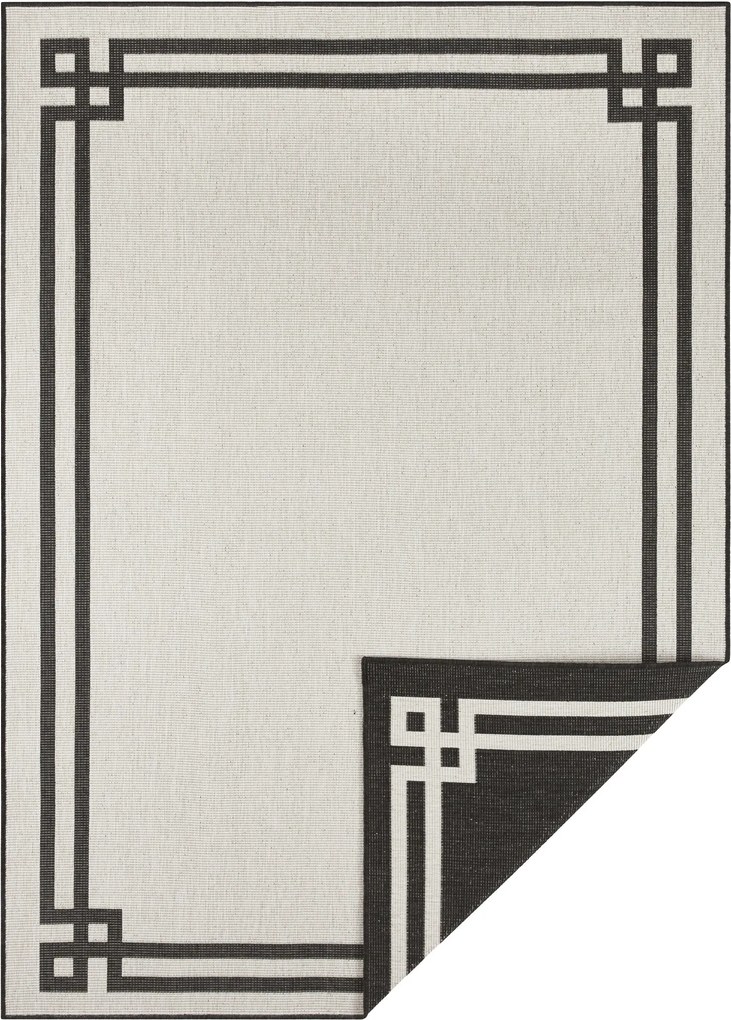 Bougari - Hanse Home koberce Kusový koberec Twin Supreme 104145 Black/Cream - 80x150 cm