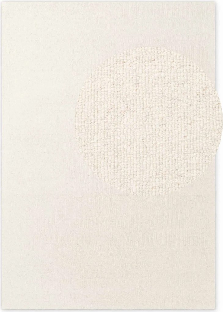 ELLE Decoration, Kusový koberec Puristic Knots 106318 Natural White z kolekce Elle, 160x230, biela, obývacia izba