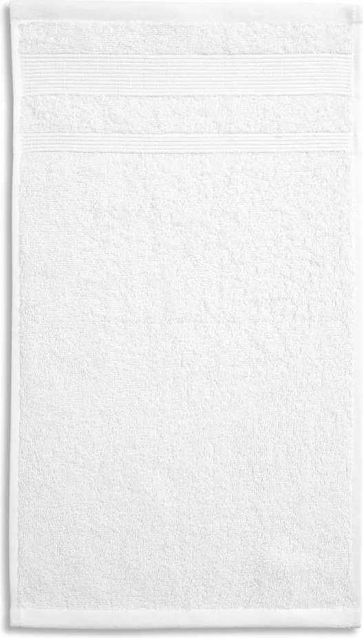 MALFINI Malý uterák Organic - Biela | 30 x 50 cm