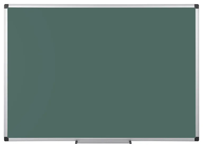 Zelená školská keramická popisovacia tabuľa na stenu, magnetická, 1200 x 900 mm