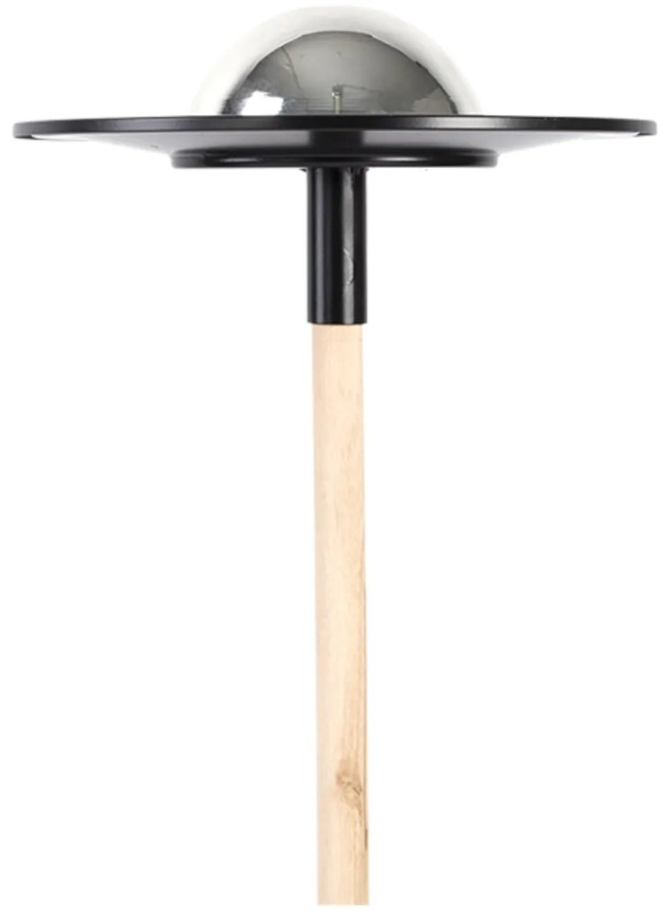 Zapichovacie napájadlo pre vtáky Globe, 116,5x26,5 cm, kov, čierna