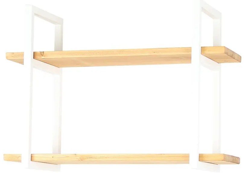 Polička Loft 07-01/B 59,5/43/24,3 cm biela