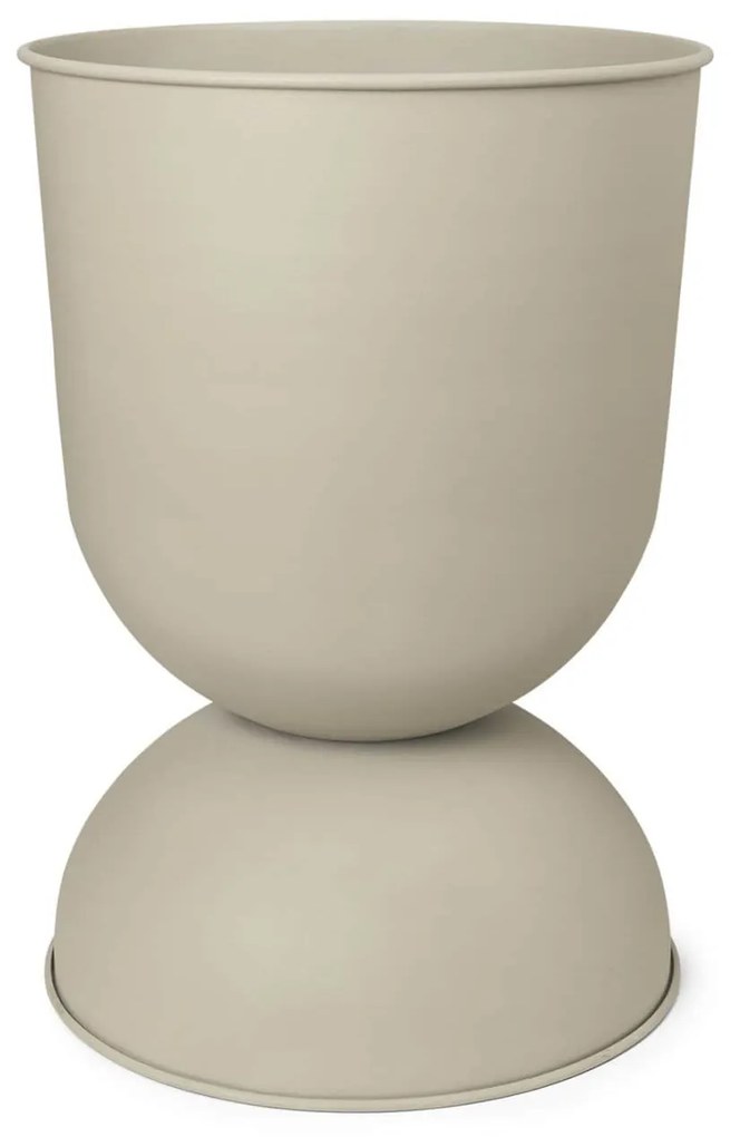 Ferm Living Kovový kvetináč Hourglass Cashmere Small