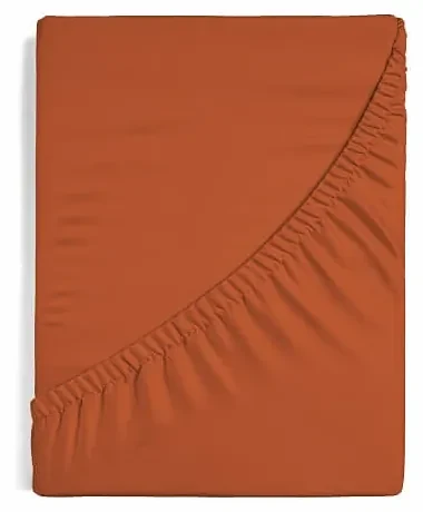 Napínacia plachta na posteľ - Brick Cotton satin 200/200/28