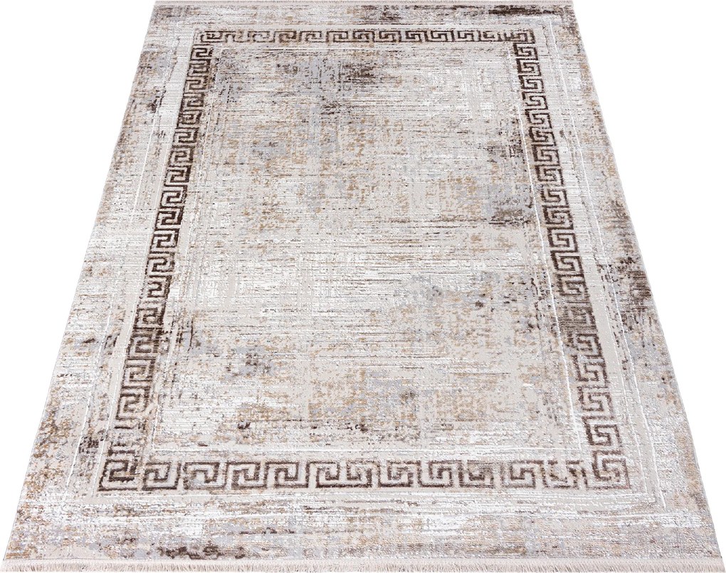 Béžový obdĺžnikový koberec Sahara – teplý odtieň do domova Rozmer: 80x150 cm