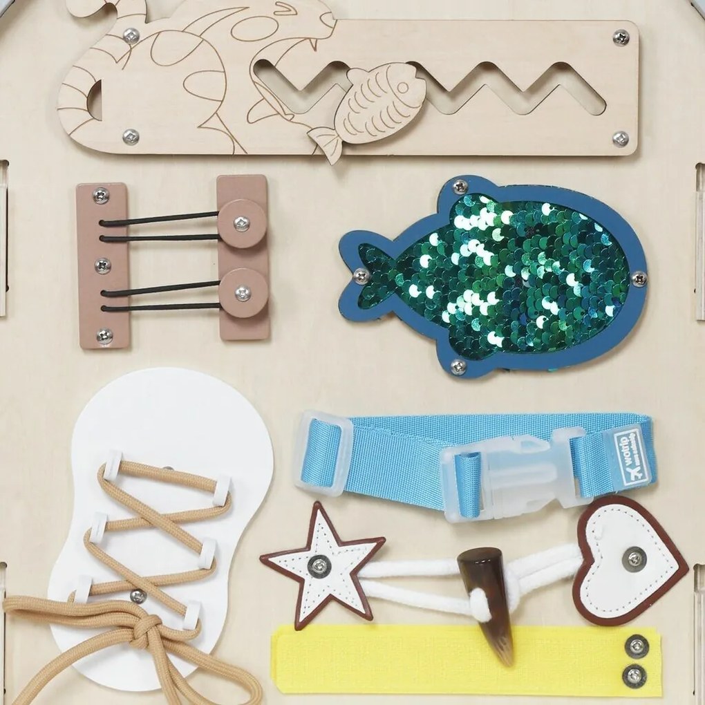 2Kids Toys Activity board Domček, sivá