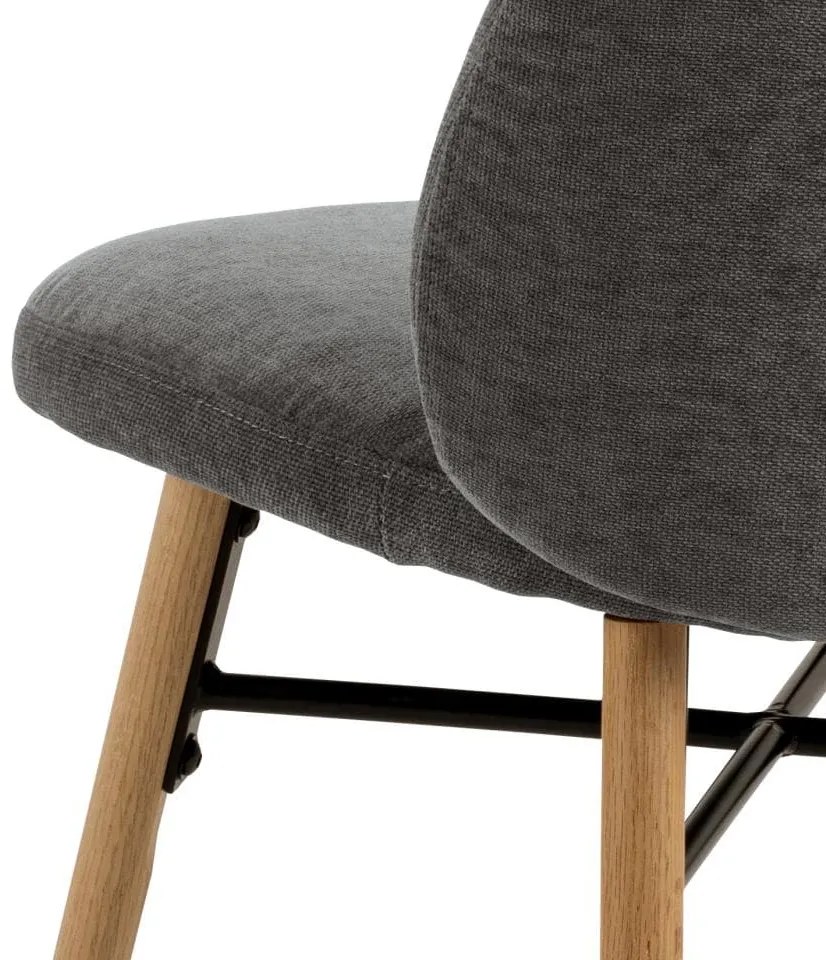 Čalouněná jídelní židle Sophia tmavě šedá