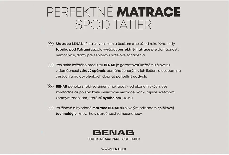 Benab Topper MEDIUM 200x100 cm