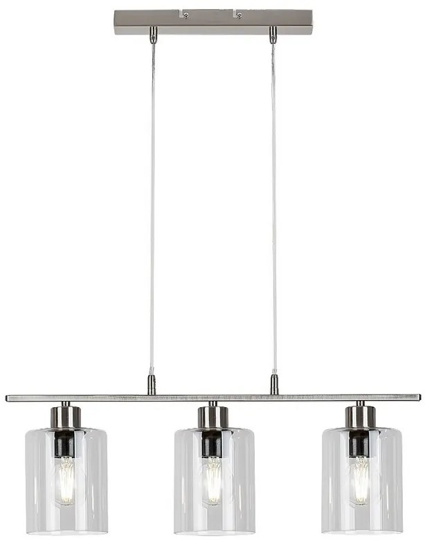 Rabalux MIROSLAW závesné svietidlo max. 3x40W | E27 | IP20 - saténový chróm