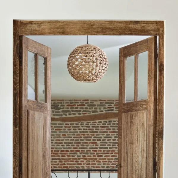 Atmosphera - Luster na lanku SAND 1xE27/40W/230V vodný hyacint