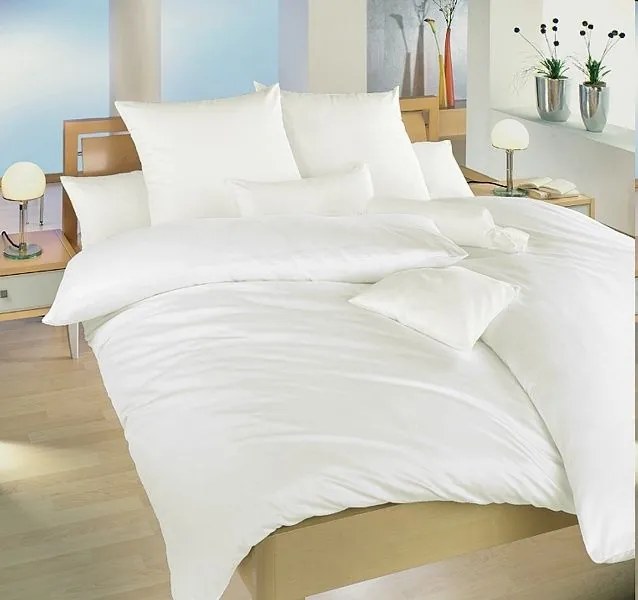 Obliečky bavlnené Deluxe Biele - 1x Vankúš 90x70cm, 1x Paplón 140x200cm