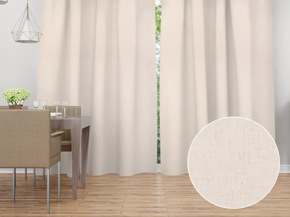 Biante Dekoračný záves PM-117 Svetlá režná - šírka 270 cm 270x200 cm