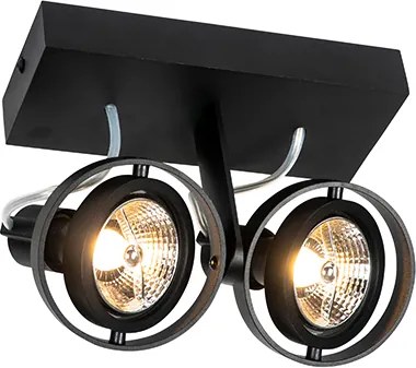Moderné bodové svetlo čierne 2-žiarovkové - Master 70