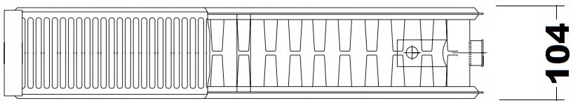 Invena Prov V22, panelový oceľový radiátor 500x900 mm, 1238W, pre spodné a bočné pripojenie, biela, INV-UG-93-509-KPL