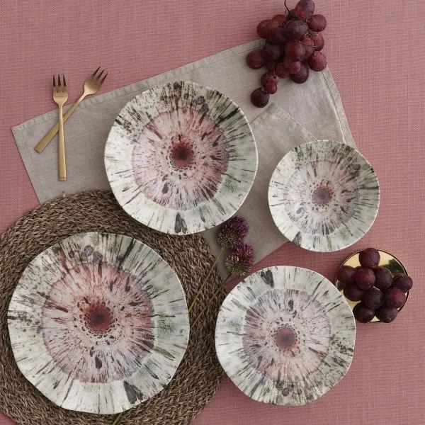 Jedálenská sada 24 ks pestrofarebná/porcelán