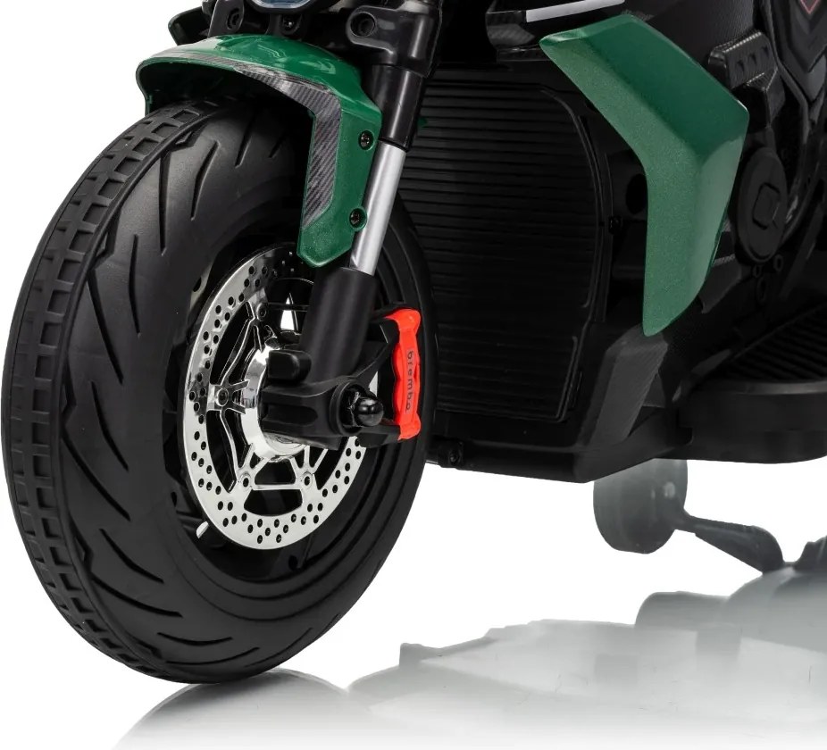 Detská elektrická motorka Ducati Diavel x Bentley Green