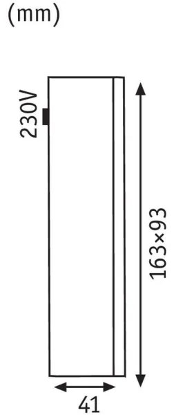 Paulmann 93809 - LED/2,4W IP44 Vonkajšie nástenné svietidlo SPECIAL LINE 230V